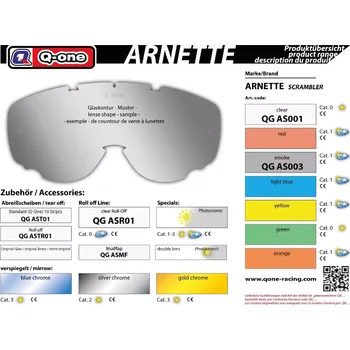 Sluneční brýle Q-One sklo Arnette Privateer čiré - čirá