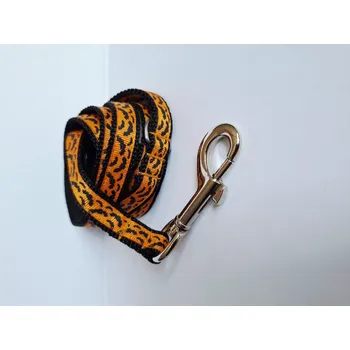 Vodítko pro psa Sunrise Of Freedom vodítko pro psa - Halloween Edition - Bats délka 1,5m/ šíře 15 mm - oranž/černá