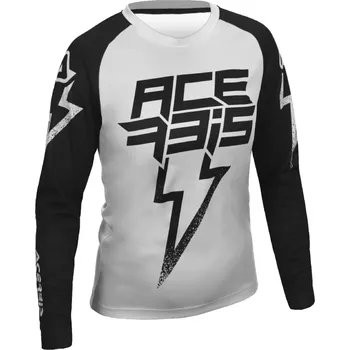 cyklistický dres Acerbis dres junior J-KID BLIZZARD šedá/černá M