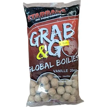 Nástraha STARBAITS Boilies Grab & Go Vanilka 1kg/20mm