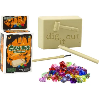 kreativní sada Mamido Mini archeologická sada na vykopávky krystalů s nástroji