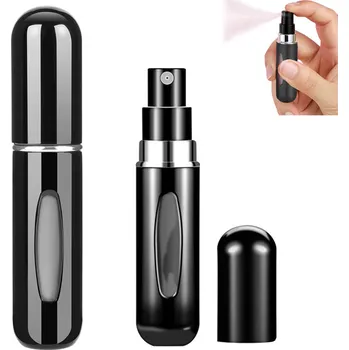 VERK GROUP Cestovní parfémový rozprašovač 5ml černý