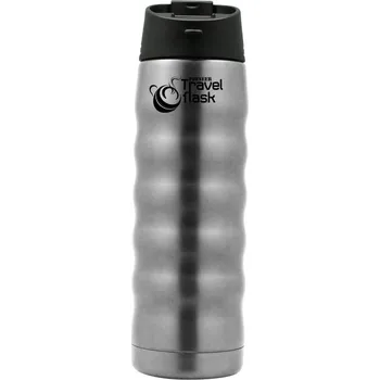 Sklenice Pioneer Termolahev s pítkem Travel Stříbrná, 480 ml