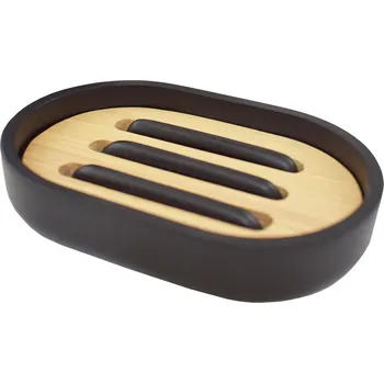 SEPIO mýdlenka ovál 12,3x8,2cm PR ČER/dřevo