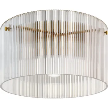 HOMCOM Stropní svítidlo s akrylovým stínidlem, kovové, kompatibilní s halogenovými žárovkami a LED diodami