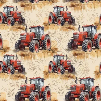 Softshell pružný červený traktor by MIMI