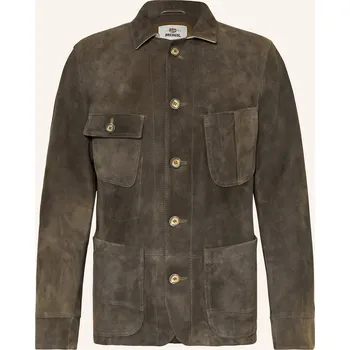 Meindl Pánská Kožená Bunda Coach, tmavě šedá, 48