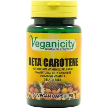 Kloubní výživa Veganicity přírodní betakaroten 15 mg, 30 vegan kapslí>