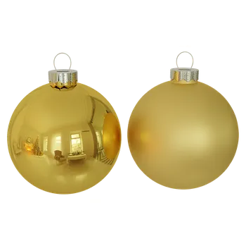 Vánoční dekorace Sada vánočních baněk Inkagold, zlatá, sklo, 6 ks&nbsp;12004P106