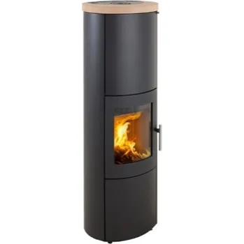 Krbová kamna HETA Scan-line 830S šedý lak a horní deska pískovec tobacco