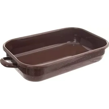 Hrnec Pekáč smalt BROWN 34,5x18x6,5 cm