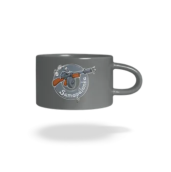 Bastard Samopálenka hrnek makronka Grey Macaron