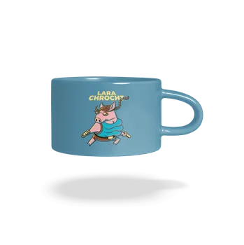 Bastard Lara Chrocht hrnek makronka Blue Macaron