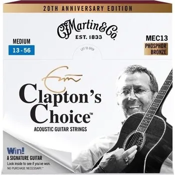 Struna pro kytaru a smyčcový nástroj Martin Eric Clapton 20th Anniversary Strings Medium + prodloužená záruka 3 roky