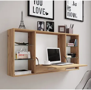 Vcm Nástěnný stůl Teala, dub medový