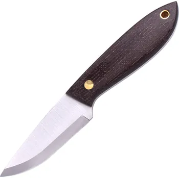 lovecký nůž Brisa Bobtail 80-Bison micarta 12C27 Scandi Pouzdro Bobtail 80 Kůže BRS-033-9955-1550