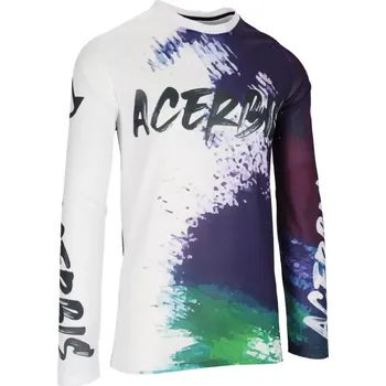 Moto oblečení Acerbis dres J-WINDY VENTED BRUSH bílá/fialová vel. XL