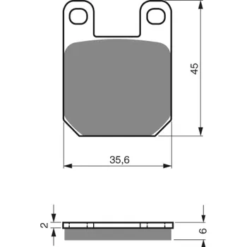 Brzda pro motocykl GOLDFREN brzdové desky 121S3