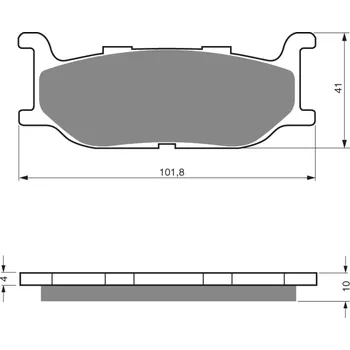 Brzda pro motocykl GOLDFREN brzdové desky 048 AD