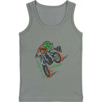 Souprava dámského spodního prádla EVONA a.s. Chlapecký nátělník se širokými ramínky E šedá Velikost: 134