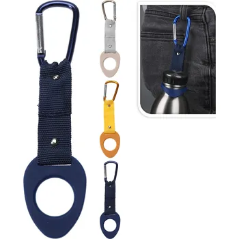 Láhev držák na lahev 16x3,8x0,5cm silikon/Al mix barev