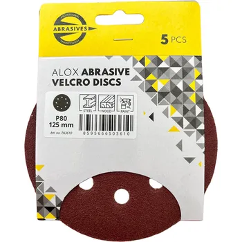 Brusný papír PROFESSIONAL ABRASIVES výsek brusný pr. 125mm zr. 60 SZ, 8 otvorů (5ks)