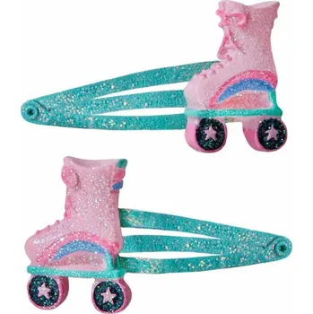 Mac Toys MAC TOYS Sponky dětské třpytivé do vlasů BRUSLE set 2ks