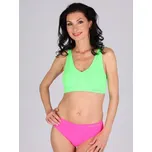 EVONA a.s. Dámská bezešvá sportovní podprsenka ROSIE zelená Velikost: M/L
