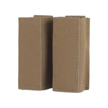 Airsoft Dvojitá otevřená sumka na pistolové zásobníky - Tan + dárek zdarma