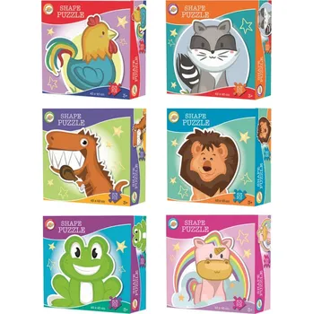 Puzzle _Ostatní 1_ PUZZLE Tvarované zvířátka 45x45cm skládačka 53 dílků 6 druhů