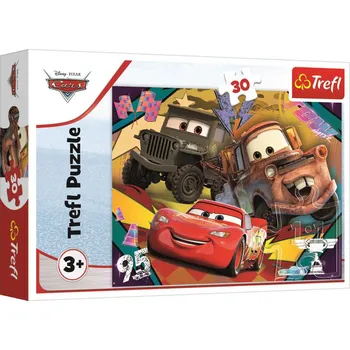 Puzzle Trefl TREFL PUZZLE Rychlá auta Cars 3 (Auta) 27x20cm 30 dílků skládačka