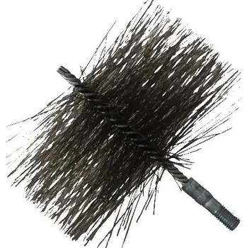Komínová štětka kartáč rourový 150mm nerez