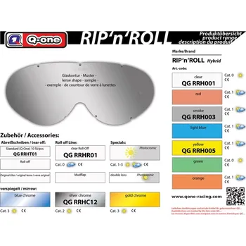 Sluneční brýle Q-One sklo Rip n Roll Hybrid čirá