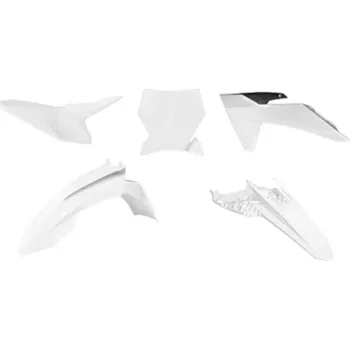 Race Tech Sada plastů 5 dílů pasuje na KTM 50 24- barva bílá bílá