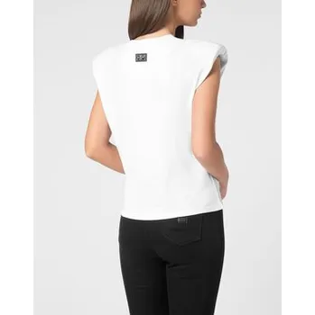 PHILIPP PLEIN Tank top 9537 Bílá Skin Tight Fit S