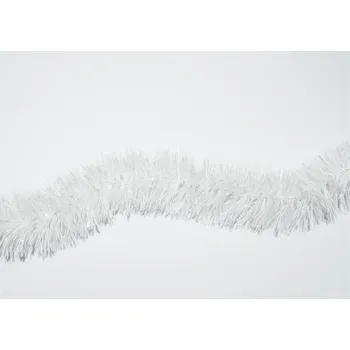 Vánoční dekorace Řetěz Vánoční 1,8 m/5 cm bílý