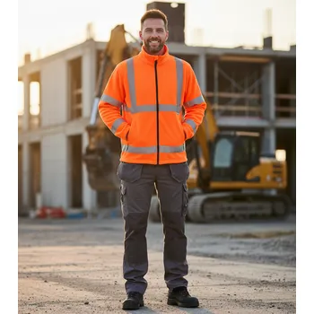 Dámská softshellová bunda MALFINI Bunda HV ADLER FLEECE, různé barvy Velikost XL oranžová