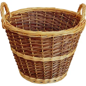 Venkovní odpadkový koš koš na trávu pr.40cm neloupané proutí