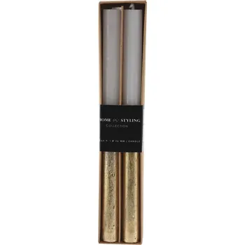 Svíčka Wonderful Christmas Vysoké bílé svíčky 25 cm