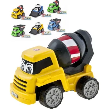 Hračka Dickie DICKIE ABC Autíčko baby stavební 13cm veselé s očima 3 druhy 2 barvy