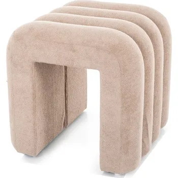 Taburet Béžový designový taburet TICA