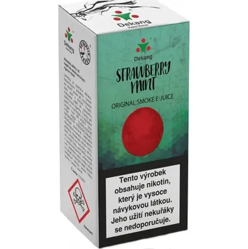 vaporizér Liquid Dekang Strawberry Mint 10ml - 18mg (Jahoda s mátou)