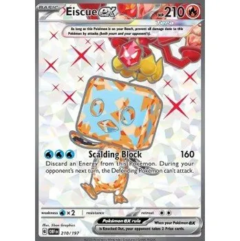 Karetní hra Pokémon OBF 210/197 Eiscue ex - Obsidian Flames