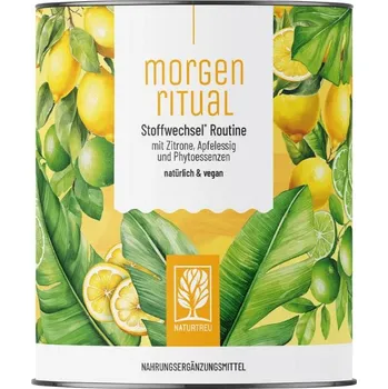Speciální výživa Naturtreu Ranní rituál – Instatní citronový nápoj pro nastartování metabolismu se zázvorem, jablečným octem a acerolou, 150 g>