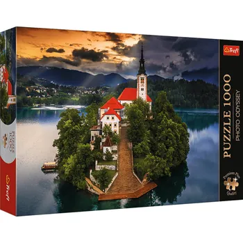 Puzzle Trefl TREFL PUZZLE PREMIUM Photo Odyssey Jezero Bled 68x48cm 1000 dílků