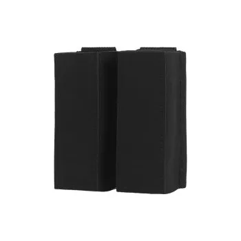 Airsoft Dvojitá otevřená sumka na pistolové zásobníky - Černá + dárek zdarma