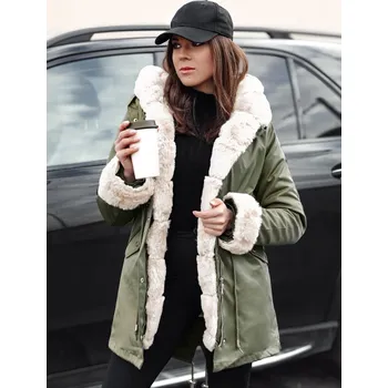 Dámská parka Khaki dámská zimní parka ARCTIC TY4782 Velikost: L
