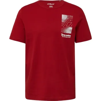 Pánské tričko s.Oliver pánské triko 2170149 36D2 Červená M