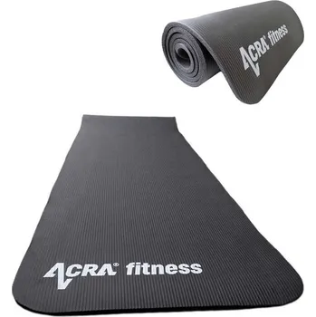 podložka na cvičení Acra ACRA Podložka fitness na cvičení NBR Yoga Mat 183x61cm černá
