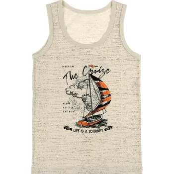 Souprava dámského spodního prádla EVONA a.s. Chlapecký nátělník se širokými ramínky H béžová Velikost: 134